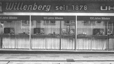 Juwelier Willenberg in der Schillerstraße 1978